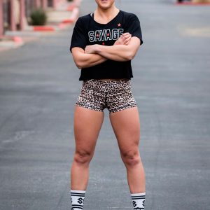 Booty Shorts Savage Barbell - Leopard