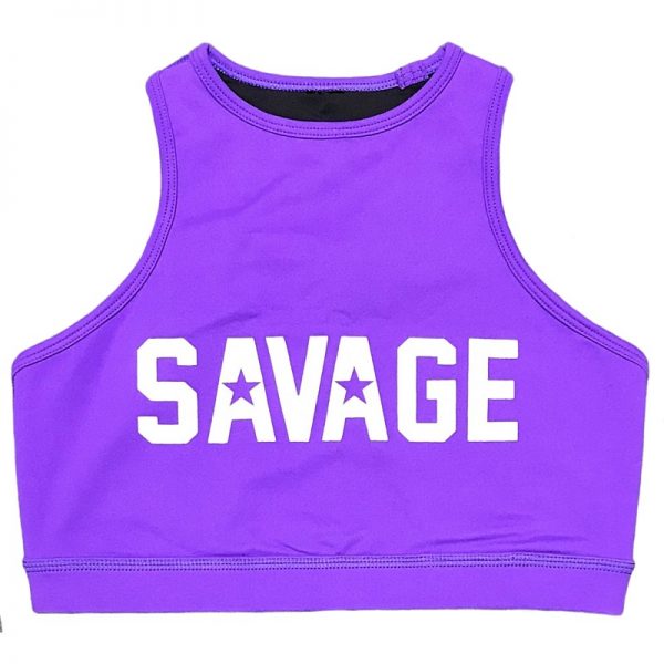 Soutien Desportivo Savage Barbell High Neck Purple