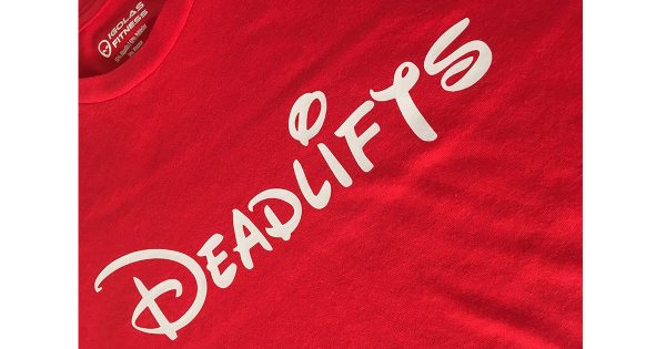 T-shirt Deadlifts Red