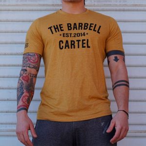 T-shirt The Barbell Cartel Classic Logo Gold