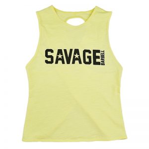 Crossback Tank Top Mellow Yellow - Savage Barbell
