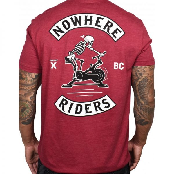 Men T-shirt Nowhere Riders Red – PROJECT X