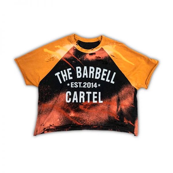 Classic Logo Distressed Tee Gold - The Barbell Cartel