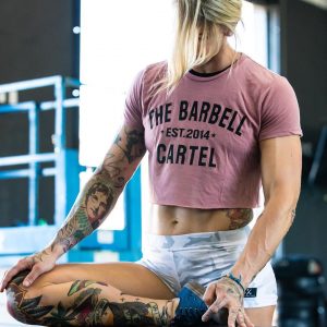 the-barbell-cartel-classic-logo-cropped-t-shirt-pink