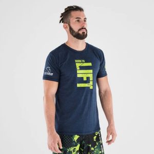 T-shirt Born To Lift Navy – Titan Box Wear