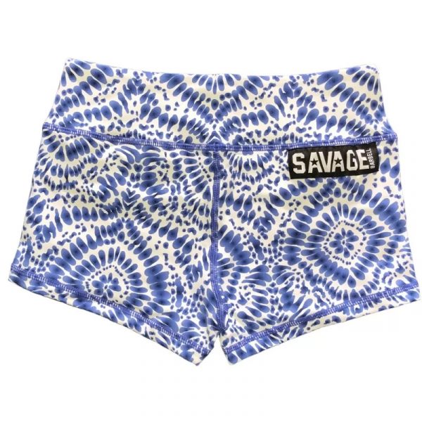 Booty Shorts HIPPIE Blue - Savage Barbell