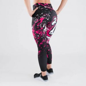 Leggings Cintura Subida Doom Black/Pink – Titan Box Wear
