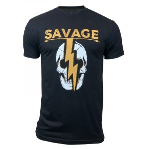 Men T-shirt Lightning Bolt – Savage Barbell