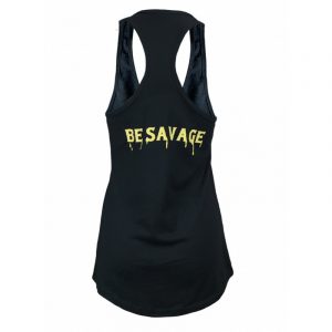Racer-Back Tank Top - BE HAPPY - Savage Barbell