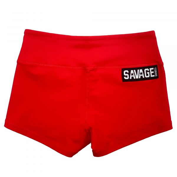 Booty Shorts RED - Savage Barbell
