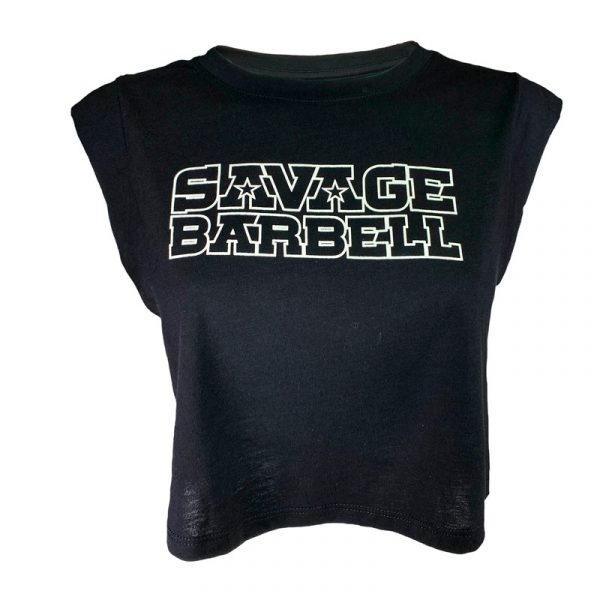 Cut Off Sleeveless Crop T - SUICIDE QUAD - Savage Barbell