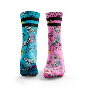 Meias F BURPEES Pink & Blue - HEXXEE Socks