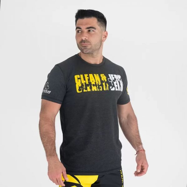 T-shirt CLEAN & JERK Black/Yellow – Titan Box Wear
