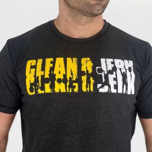T-shirt CLEAN & JERK Black/Yellow – Titan Box Wear