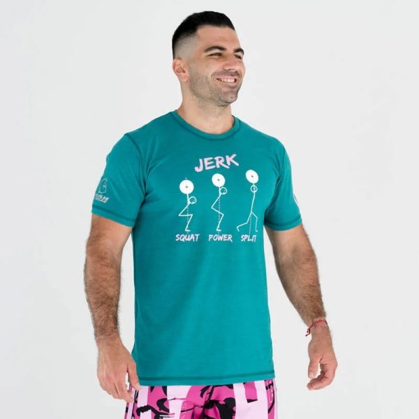 T-shirt JERK Teal/Pink – Titan Box Wear