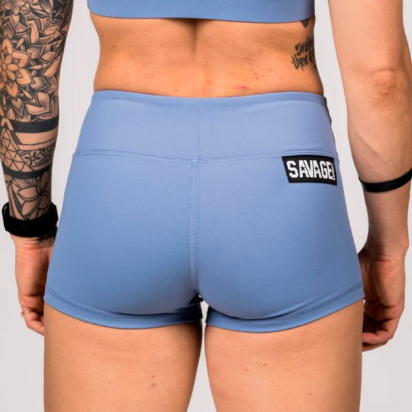 Booty Shorts PERIWINKLE BLUE - Savage Barbell