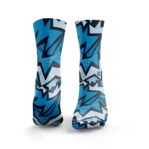 Meias FIZZER Bright Blue - HEXXEE Socks